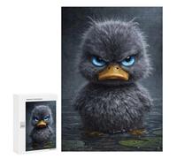 300 PCS Puzzle For Teenagerss Angry Duckling with Blue Eyes Jigsaw for Adults Relax Games Pattern Assembly Unique Gifts for Birthday And Christmas 300 PCS