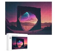 300 PCS Puzzle For Teenagerss Beyond The Neon Horizon Jigsaw for Adults Relax Games Pattern Assembly Unique Gifts for Birthday And Christmas 300 PCS