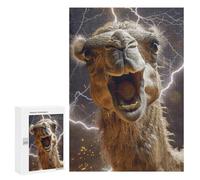 300 PCS Puzzle For Teenagerss Camel Lightning Adult Jigsaw Puzzle Toy Wall Decor Hand Speed Race Unique Gifts for Birthday And Christmas 300 PCS
