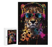 300 PCS Puzzle For Teenagerss Cheetah Colorful Puzzles for Adults Hands-on Game Pattern Assembly Unique Gifts for Birthday And Christmas 300 PCS