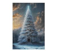 300 PCS Puzzle For Teenagerss Enchanted Christmas Tree Jigsaw for Adults Brain Teaser Game Analysis And Logic Difficult And Challenge 300 PCS