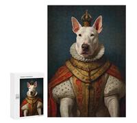 300 PCS Puzzle For Teenagerss English Bull Terrier King Puzzles for Adults Hands-on Game Pattern Assembly Unique Gifts for Birthday And Christmas 300 PCS