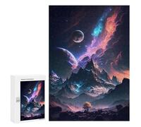 300 PCS Puzzle For Teenagerss Everest Celestial Space Jigsaw for Adults Anti-Stress Toys Analysis And Logic Parent-child Interaction 300 PCS