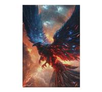 300 PCS Puzzle For Teenagerss Fiery Phoenix Jigsaw for Adults Brain Teaser Game Analysis And Logic Difficult And Challenge 300 PCS