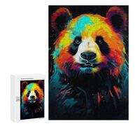 300 PCS Puzzle For Teenagerss Neon Panda Jigsaw for Adults Anti-Stress Toys Analysis And Logic Parent-child Interaction 300 PCS