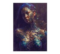 300 PCS Puzzle For Teenagerss Shattered Beauty Digital Art Jigsaw for Adults Brain Teaser Game Analysis And Logic Difficult And Challenge 300 PCS