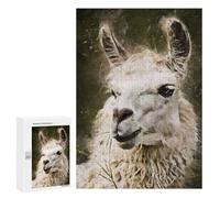 300 PCS Puzzle For Teenagerss Splatter White Llama Puzzles for Adults Hands-on Game Pattern Assembly Unique Gifts for Birthday And Christmas 300 PCS