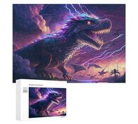300 PCS Puzzle For Teenagerss Thunder Dragon Storm Puzzles for Adults Hands-on Game Pattern Assembly Unique Gifts for Birthday And Christmas 300 PCS