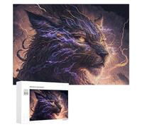 300 PCS Puzzle For Teenagerss Thundering Beast Epic Fantasy Artwork Puzzles for Adults Hands-on Game Pattern Assembly Unique Gifts for Birthday And Christmas 300 PCS