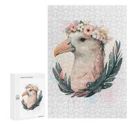 300 PCS Puzzle For Teenagerss Watercolor Albatross Art Jigsaw for Adults Relax Games Pattern Assembly Unique Gifts for Birthday And Christmas 300 PCS
