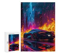 300 PCS Puzzle Neon City Racing Car Puzzles Für Erwachsene: Knobelspaß, Humorvoll Und Herausfordernd - Einzigartige Geburtstags- Und Weihnachtsgeschenke 300 PCS
