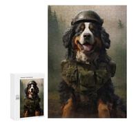300 PCS Puzzles for Adults Bernese Mountain Soldier Adult Jigsaw Family Games Precision Cutting Unique Gifts for Birthday And Christmas 300 PCS