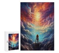 300 PCS Puzzles for Adults Cloud Stairway to Heaven Puzzle For Teenagers Birthday Present Difficult And Challenge Unique Birthday And Xmas Gifts 300 PCS