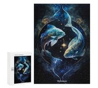 300 PCS Puzzles for Adults Cosmic Pisces Duo Jigsaws for Adults Relaxing Games Presents for Women Unique Gifts for Birthday And Christmas 300 PCS