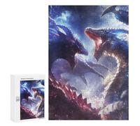 300 PCS Puzzles for Adults Dragon Confrontation Jigsaws for Adults Relax Games Presents for Women Birthday And Unique Gifts 300 PCS