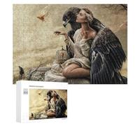 300 PCS Puzzles for Adults Eagle Woman Freedom Bird Cage Jigsaws for Adults Relaxing Games Presents for Women Unique Gifts for Birthday And Christmas 300 PCS