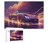 300 PCS Puzzles for Adults Electric Speedster Future Racing Car Adult Jigsaw Family Games Precision Cutting Unique Gifts for Birthday And Christmas 300 PCS