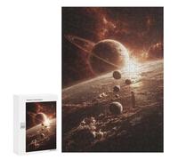 300 PCS Puzzles for Adults Exploring The Solar System Planets And Moons Puzzle For Teenagers Birthday Present Difficult And Challenge Unique Birthday And Xmas Gifts 300 PCS