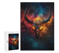 300 PCS Puzzles for Adults Galactic Demon Skull -1 Puzzle For Teenagers Birthday Present Difficult And Challenge Unique Birthday And Xmas Gifts 300 PCS