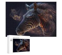 300 PCS Puzzles for Adults Galactic Zebra Cosmic Artistry Jigsaws for Adults Relaxing Games Presents for Women Unique Gifts for Birthday And Christmas 300 PCS