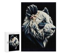 300 PCS Puzzles for Adults Geometric Panda Puzzle For Teenagerss Hand Speed Race Train Your Brain And Hands Addictive Toys to Cultivate Patience 300 PCS