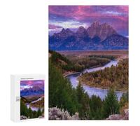 300 PCS Puzzles for Adults Grand Teton National Park Jigsaw Puzzles for Adults Improve Memory Help The Brain Exercise Gifts for Friends And Family 300 PCS