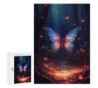 300 PCS Puzzles for Adults Magical Forest Butterfly Puzzle For Teenagerss Hand Speed Race Train Your Brain And Hands Addictive Toys to Cultivate Patience 300 PCS