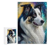 300 PCS Puzzles for Adults Magical Galaxy Dog Art Print Puzzle For Teenagerss Hand Speed Race Train Your Brain And Hands Addictive Toys to Cultivate Patience 300 PCS