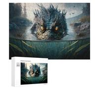 300 PCS Puzzles for Adults Monstrous Creature in The Water Jigsaws for Adults Relaxing Games Presents for Women Unique Gifts for Birthday And Christmas 300 PCS