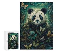 300 PCS Puzzles for Adults Panda Butterfly Puzzle For Teenagerss Hand Speed Race Train Your Brain And Hands Addictive Toys to Cultivate Patience 300 PCS