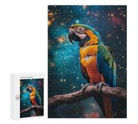 300 PCS Puzzles for Adults Parrot in Space Cosmic Beauty Puzzle For Teenagers Birthday Present Difficult And Challenge Unique Birthday And Xmas Gifts 300 PCS