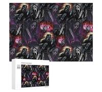 300 PCS Puzzles for Adults Scream Movie Poster Artwork Jigsaws for Adults Relaxing Games Presents for Women Unique Gifts for Birthday And Christmas 300 PCS