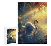 300 PCS Puzzles for Adults Swan Lake Serenity Puzzle For Teenagers Birthday Present Difficult And Challenge Unique Birthday And Xmas Gifts 300 PCS