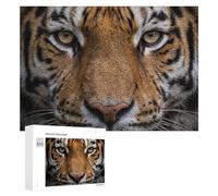 300 PCS Puzzles for Adults Tiger Face Close-Up Adult Jigsaw Family Games Precision Cutting Unique Gifts for Birthday And Christmas 300 PCS