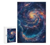 300 PCS Puzzles for Teenagers Cosmic Spiral Galaxy Art Jigsaw Puzzles for Teenagers Staycation Kill Time Help The Brain Exercise Family Fun & Game Night 300 PCS