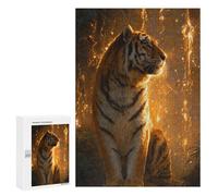 300 PCS Puzzles for Teenagers Tiger in Amazon Rainforest Jigsaw Puzzles for Teenagers Staycation Kill Time Help The Brain Exercise Family Fun & Game Night 300 PCS