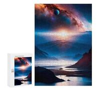 300 PCS Puzzles for Teenagerss Alpine Planetary Symphony Puzzle for Adults Fun Games Staycation Kill Time Help The Brain Exercise 300 PCS