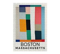 300 PCS Puzzles for Teenagerss Boston Massachusetts Adult Puzzles Brain Teaser Game Stress Reliever Deal As Gifts for The Whole Family 300 PCS