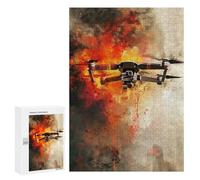 `300 PCS Puzzles for Teenagerss Drone Warfare Puzzles for Adults Family Games Difficult Challenge Help The Brain Exercise 300 PCS