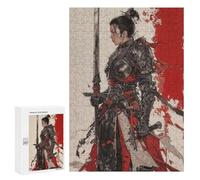300 PCS Puzzles for Teenagerss Geisha Female Warrior Puzzle for Adults Fun Games Staycation Kill Time Help The Brain Exercise 300 PCS