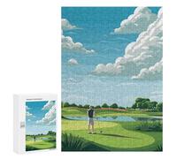 `300 PCS Puzzles for Teenagerss Golf Player Golf Puzzles for Adults Family Games Difficult Challenge Help The Brain Exercise 300 PCS