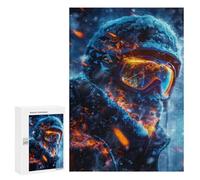 300 PCS Puzzles for Teenagerss Highly Detailed Skier Puzzle for Adults Fun Games Staycation Kill Time Help The Brain Exercise 300 PCS