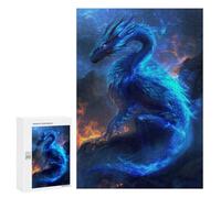 300 PCS Puzzles for Teenagerss Ice Dragon Magic Puzzle for Adults Fun Games Staycation Kill Time Help The Brain Exercise 300 PCS