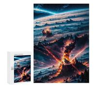 300 PCS Puzzles for Teenagerss Interstellar Magma Puzzle for Adults Fun Games Staycation Kill Time Help The Brain Exercise 300 PCS