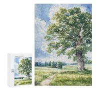 300 PCS Puzzles for Teenagerss Lone Summer Oak Puzzle for Adults Fun Games Staycation Kill Time Help The Brain Exercise 300 PCS