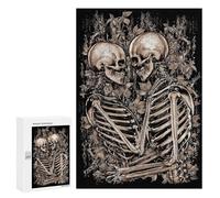 `300 PCS Puzzles for Teenagerss LOVE SKELETONS Puzzles for Adults Family Games Difficult Challenge Help The Brain Exercise 300 PCS