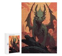 300 PCS Puzzles for Teenagerss Mysterious Dragon Puzzle for Adults Fun Games Staycation Kill Time Help The Brain Exercise 300 PCS