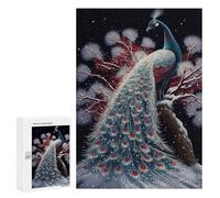 300 PCS Puzzles for Teenagerss Peacock Animal Colorfull Puzzle for Adults Fun Games Staycation Kill Time Help The Brain Exercise 300 PCS