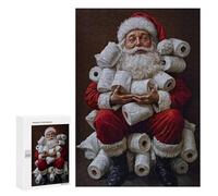 300 PCS Puzzles for Teenagerss Santas Toilet Paper Hoard Puzzle for Adults Fun Games Staycation Kill Time Help The Brain Exercise 300 PCS