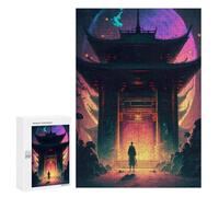 300 PCS Puzzles for Teenagerss Shinto Shrine V4 Puzzle for Adults Fun Games Staycation Kill Time Help The Brain Exercise 300 PCS